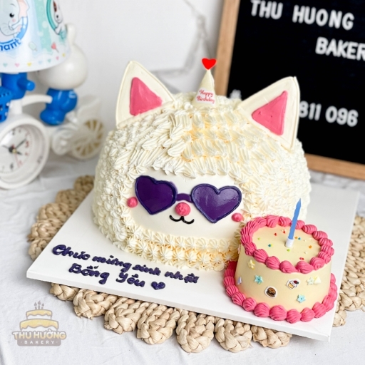 Bánh sinh nhật hình con mèo cực ngầu